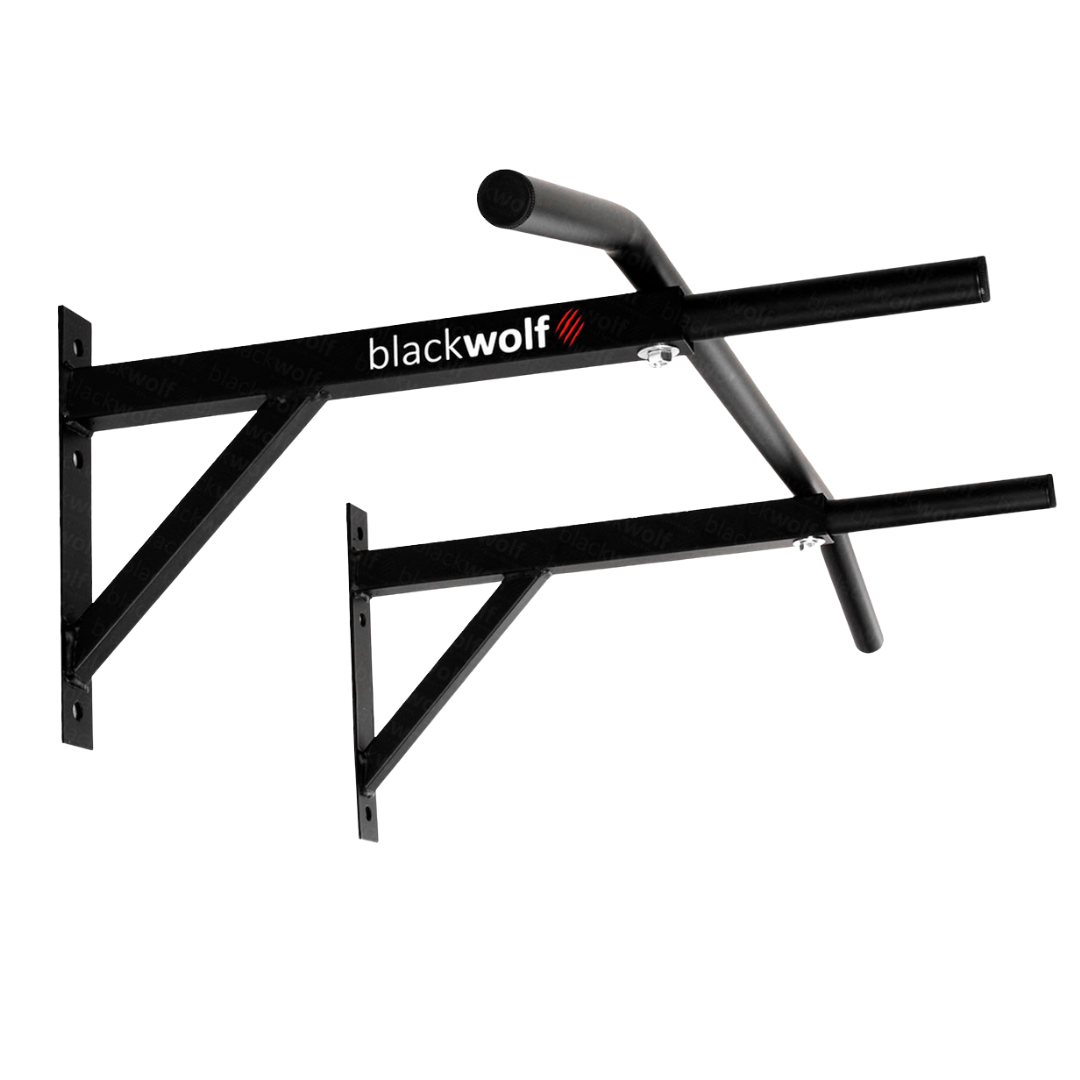 Barra fixa mista Blackwolf — pegada pronada e neutra combinadas